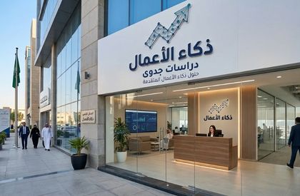 رائد أعمال يراجع خطة عمل ودراسة جدوى احترافية